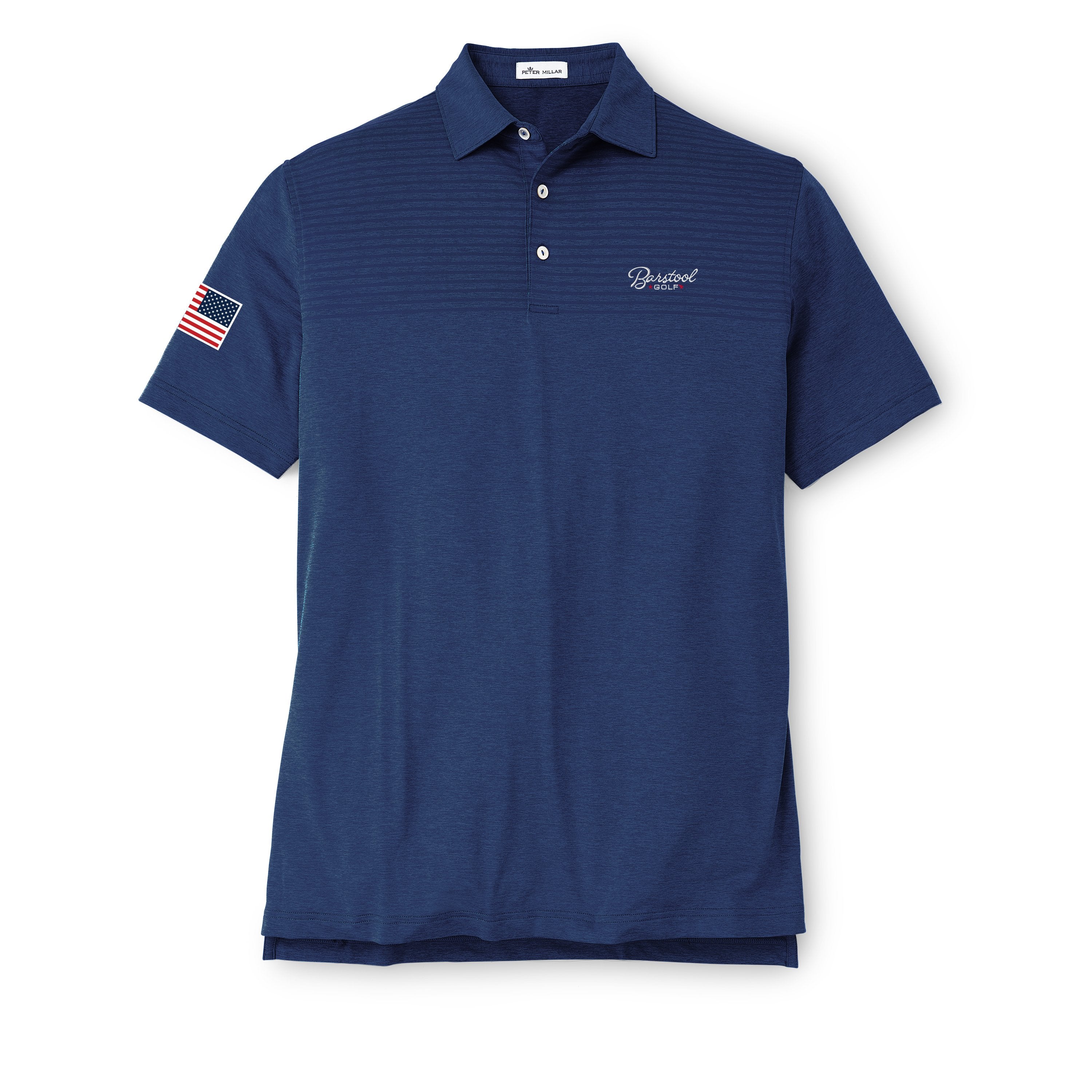 Peter Millar x Barstool Golf Slims Engineered Stripe Polo