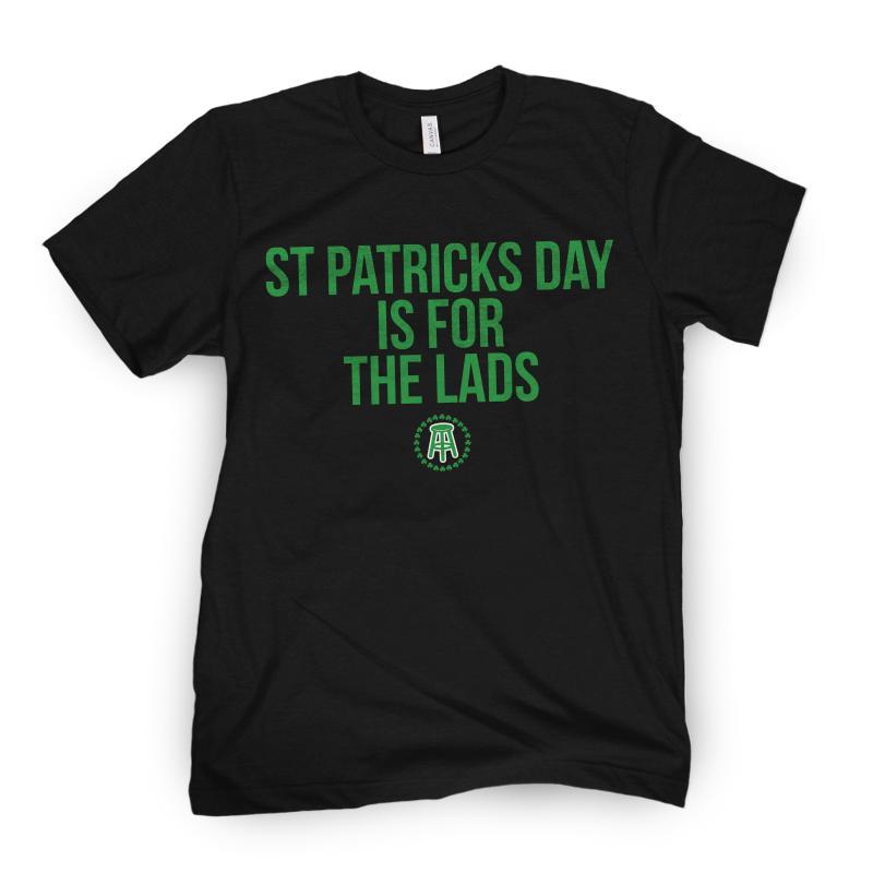 St Patricks Day Is For The Lads Tee (Black)